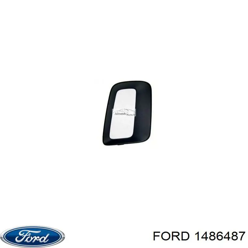 Заглушка (решетка) противотуманных фар бампера переднего левая Ford 1486487
