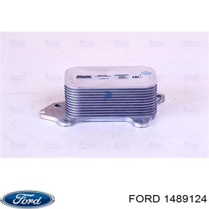 1489124 Ford радиатор масляный (холодильник, под фильтром)
