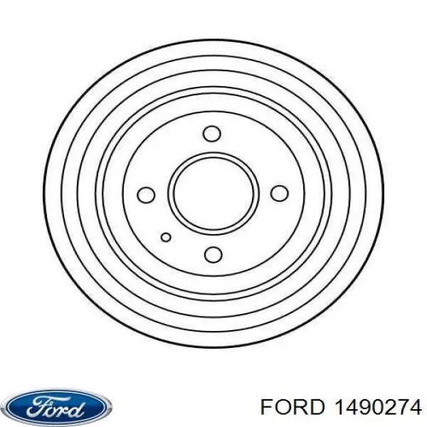 Тормозной барабан 1490274 Ford