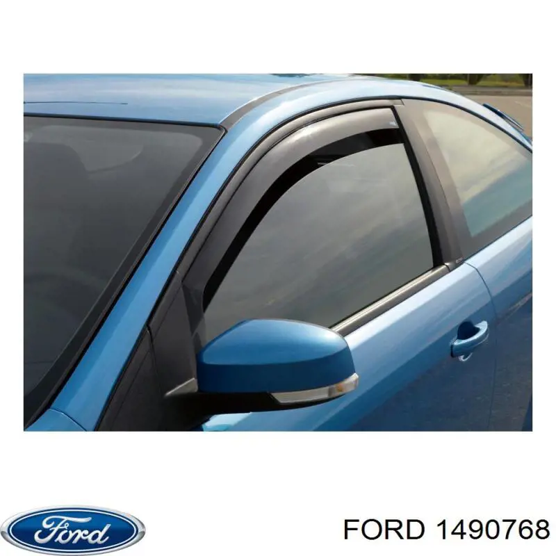 Дефлектор окон на стекло двери, комплект 4 шт. Ford 1490768
