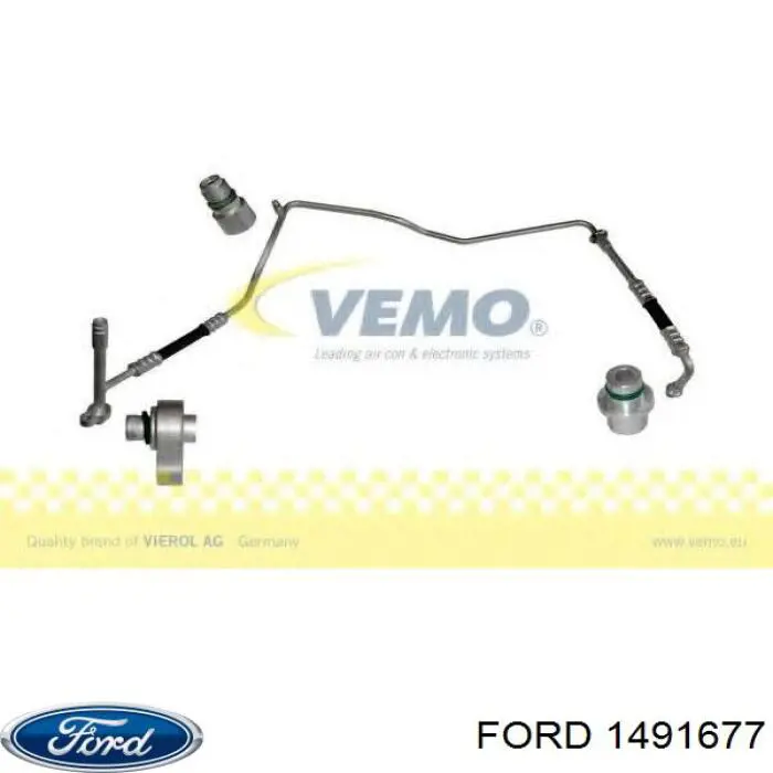 Шланг кондиционера, от заднего испарителя к компрессору Ford 1491677 цена, от 13.94 USD