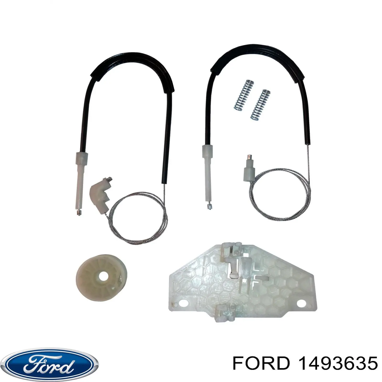 1493635 Ford механизм стеклоподъемника двери передней правой