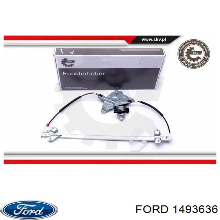 Механизм стеклоподъемника водительской двери Ford 1493636 цена, от 51.59 USD