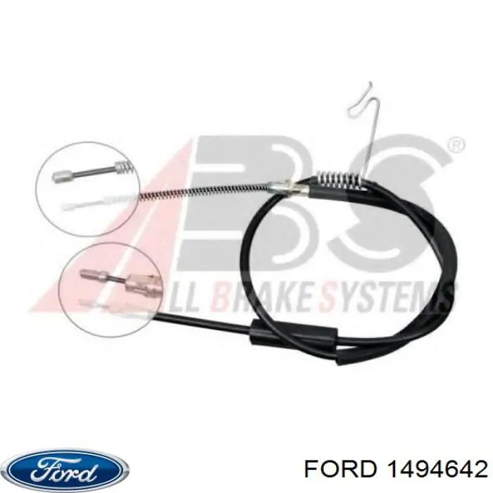 Купить 1494642 Ford Трос стояночного тормоза задний левый