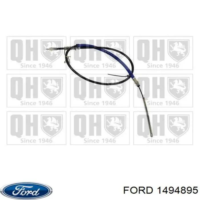 Купить 1494895 Ford Трос стояночного тормоза задний левый