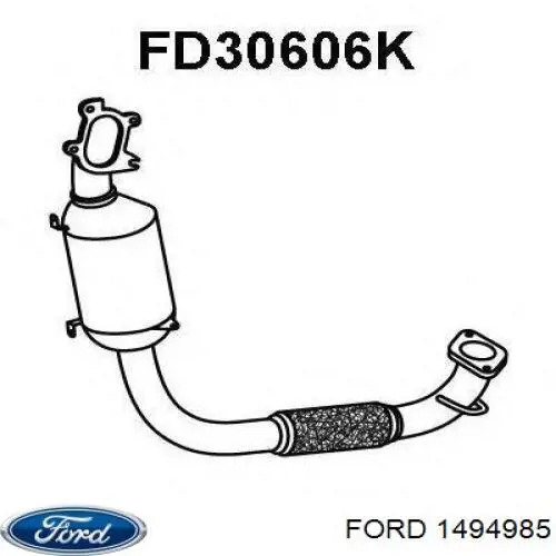 Купить 1494985 Ford Преобразователь отработавших газов