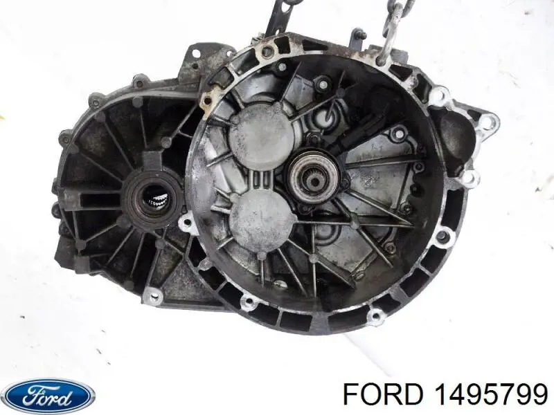 8M5R7002FD Ford caixa de mudança montada (caixa mecânica de velocidades)