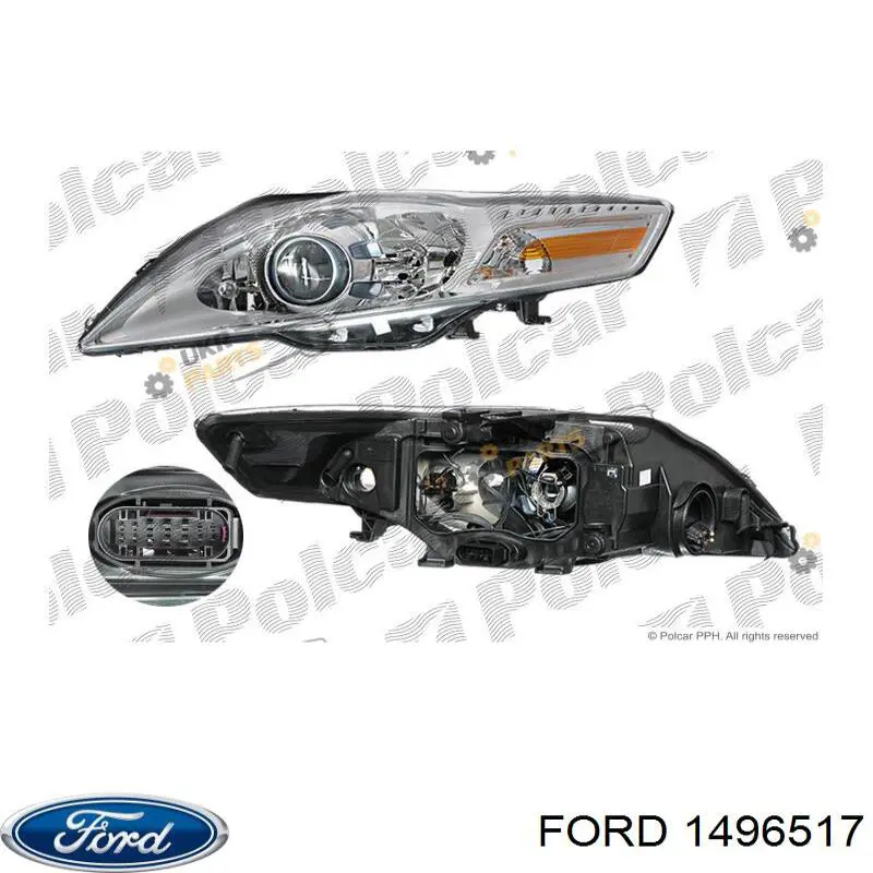 Правая блок фара Ford 1496517 цена, от 396.24 USD