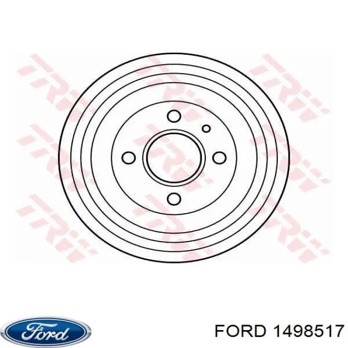 1498517 Ford барабан тормозной задний