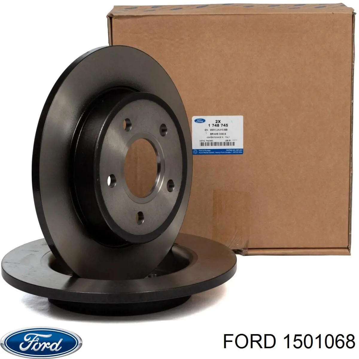 1501068 Ford диск тормозной задний