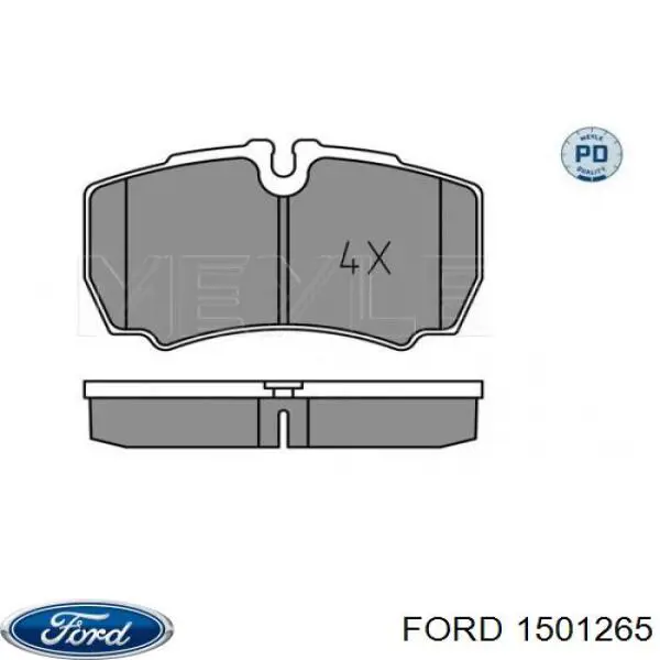 Задние тормозные колодки 1501265 Ford
