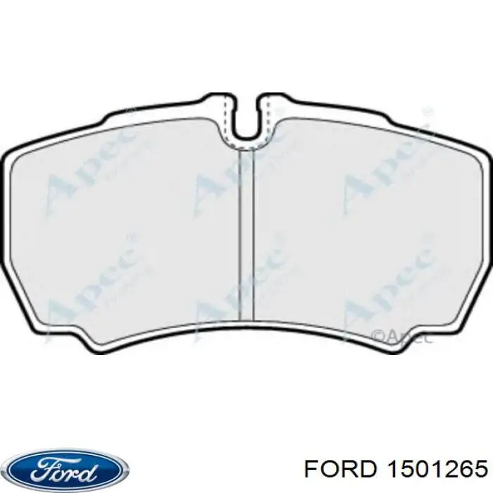 1501265 Ford колодки тормозные задние дисковые