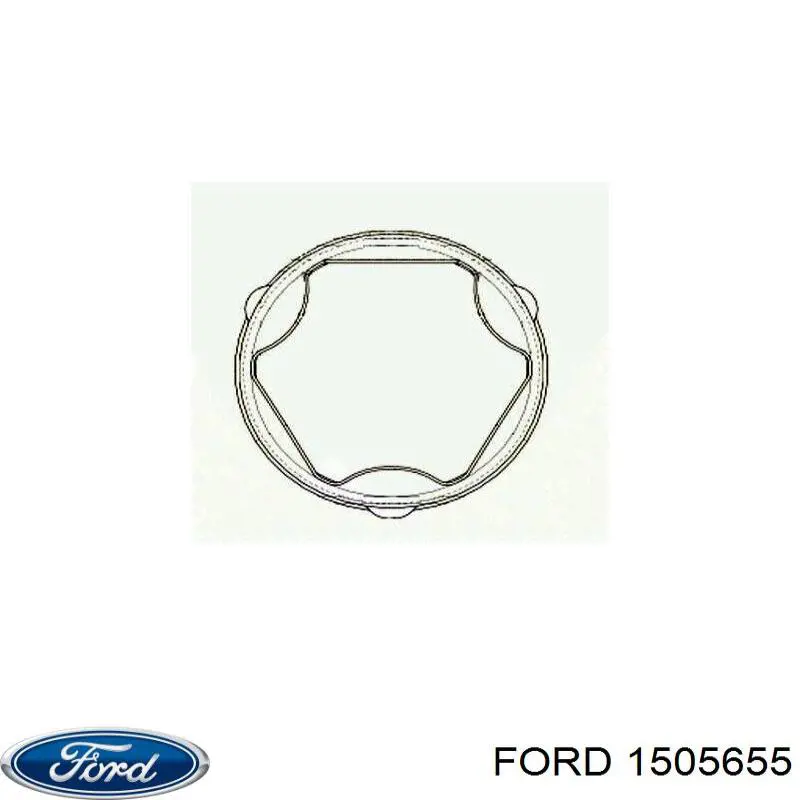 1505655 Ford botas de proteção de juntas homocinéticas do semieixo dianteiro, kit