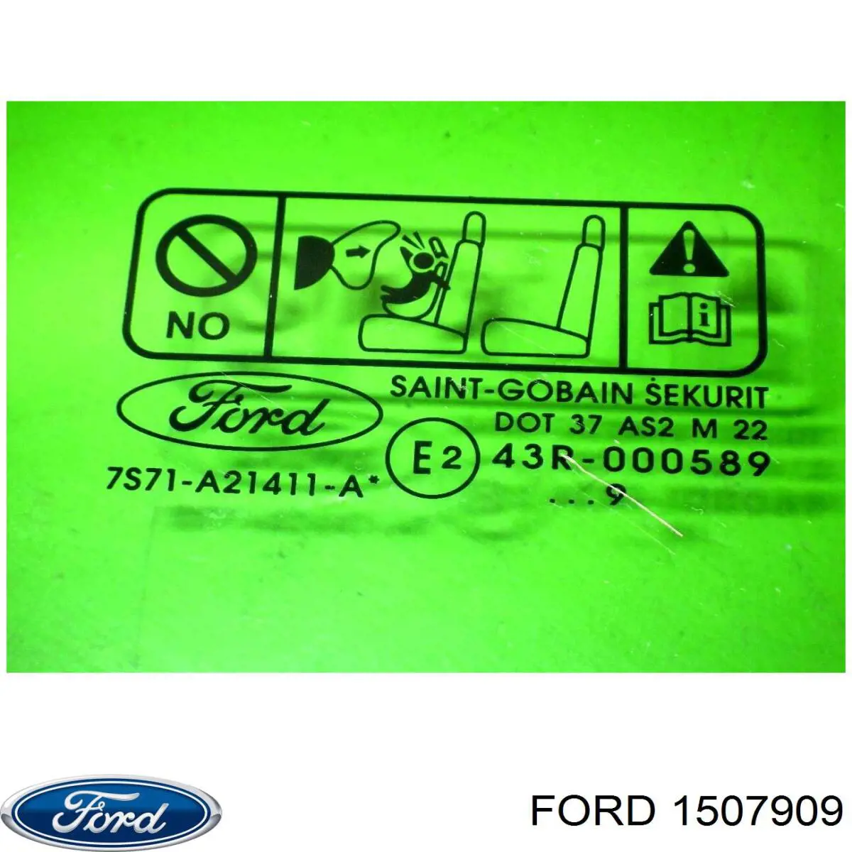 Окно (передней двери) двери Ford 1507909 цена, от 27.87 USD