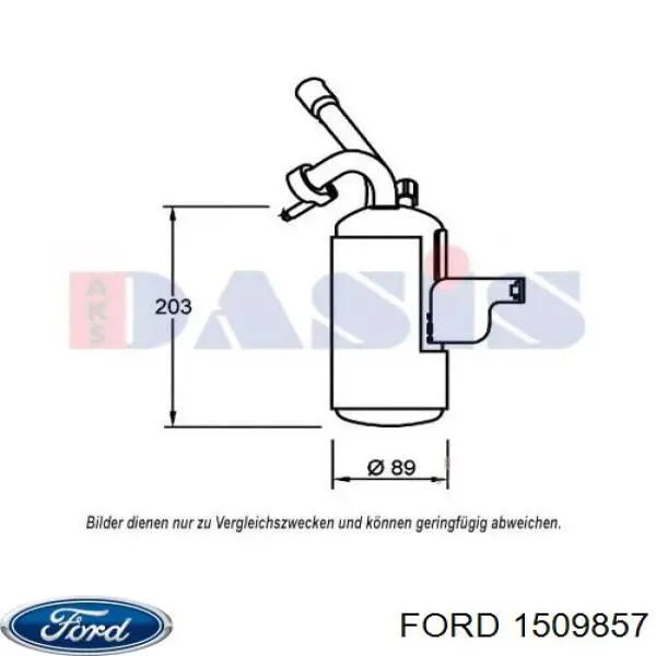Ресивер-осушитель кондиционера Ford 1509857