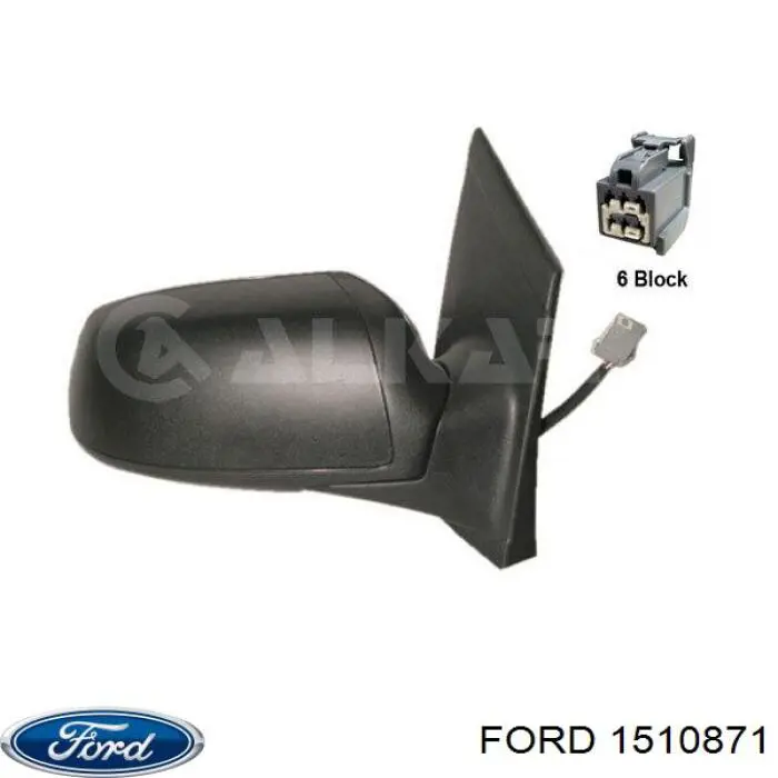 1510871 Ford espelho de retrovisão direito