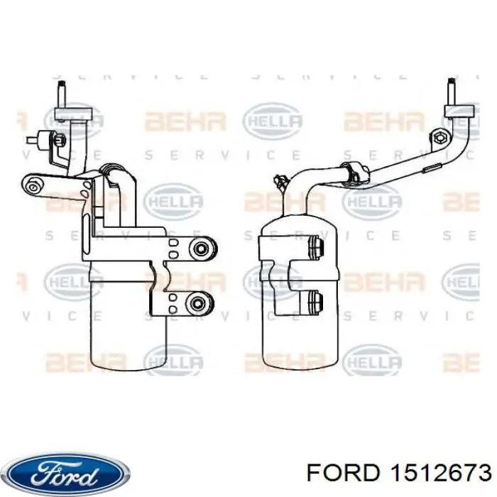 Ресивер-осушитель кондиционера Ford 1512673