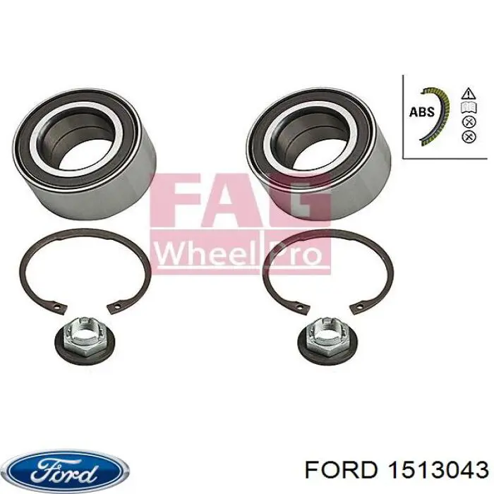 Комплект подшипника ступицы колеса Ford 1513043 цена, от 9.38 USD
