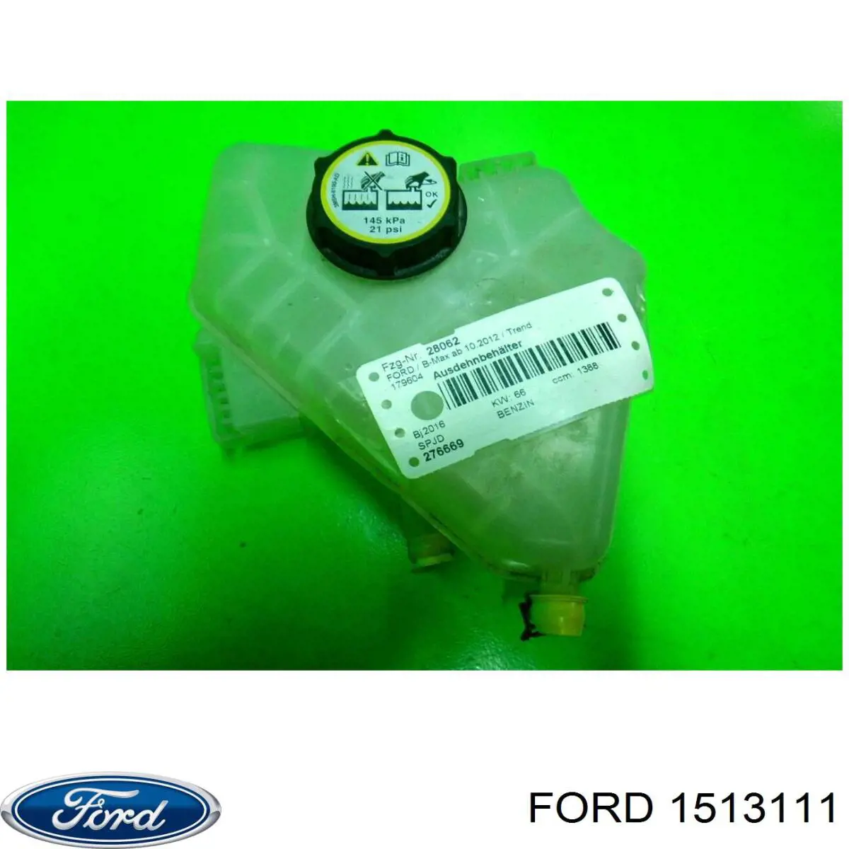 Бачок системы охлаждения двигателя расширительный Ford 1513111 цена, от 40.15 USD