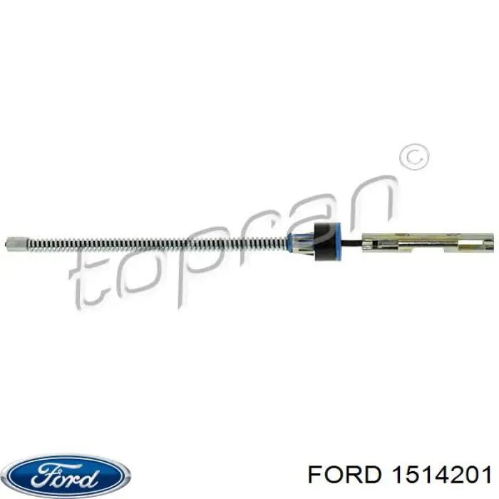 1514201 Ford трос ручного тормоза задний правый/левый