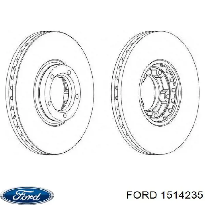 Купить 1514235 Ford Ротор тормозной