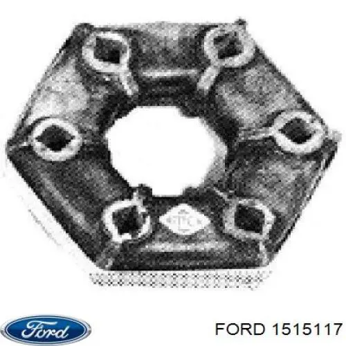 Резиновая упругая муфта кардана передняя Ford 1515117