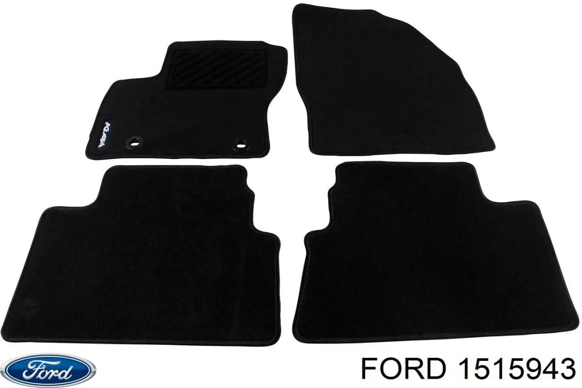 Коврики передние + задние, комплект на Ford Ranger EQ
