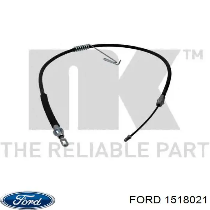 Купить 1518021 Ford Трос стояночного тормоза задний левый