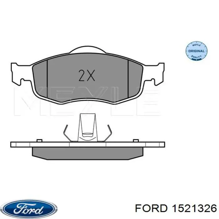 Передние тормозные колодки 1521326 Ford