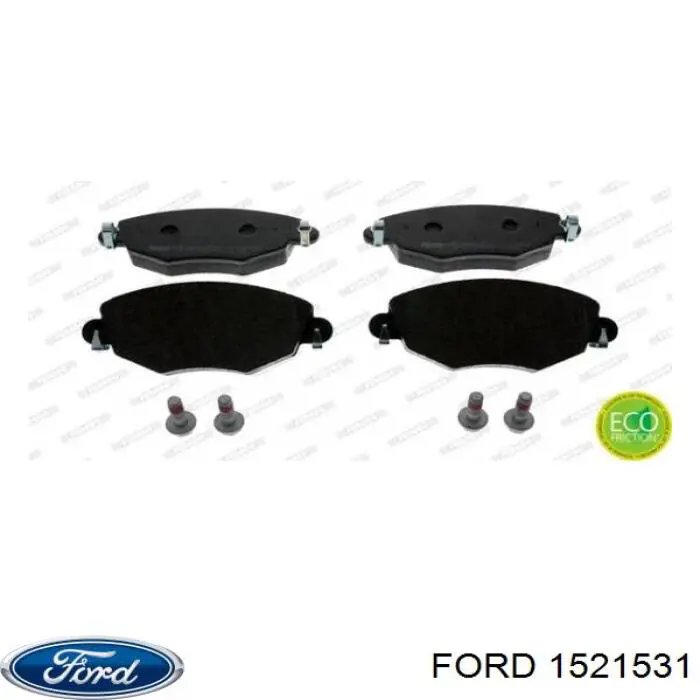 Передние тормозные колодки 1521531 Ford