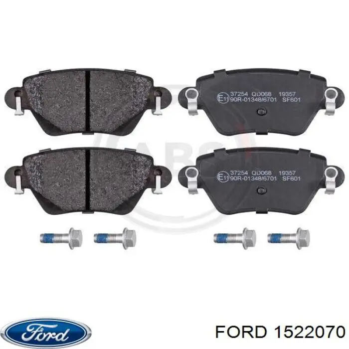 1522070 FORD Pastillas de freno traseras original y equivalente