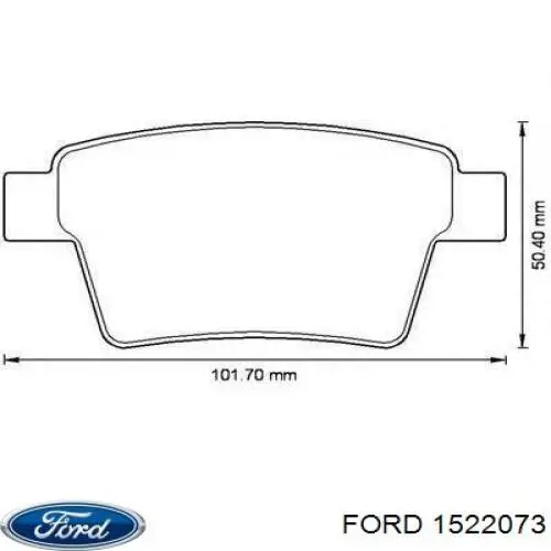 Задние дисковые колодки Ford 1522073