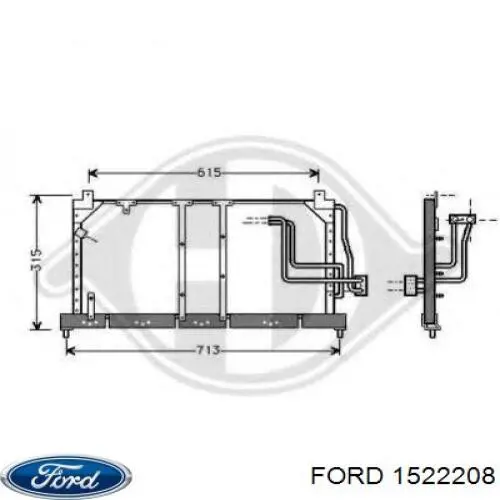 Тормоз дисковый передний Ford 1522208 цена, от 6.36 USD
