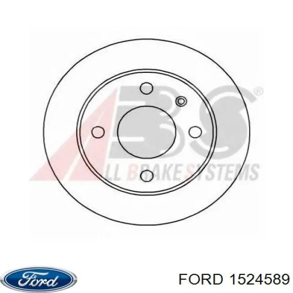 1524589 Ford диск тормозной передний