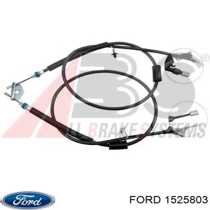 1525803 Ford трос ручного тормоза задний правый/левый