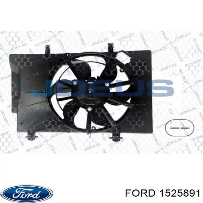 Диффузор радиатора охлаждения в сборе с мотором и крыльчаткой Ford 1525891 цена, от 91.42 USD
