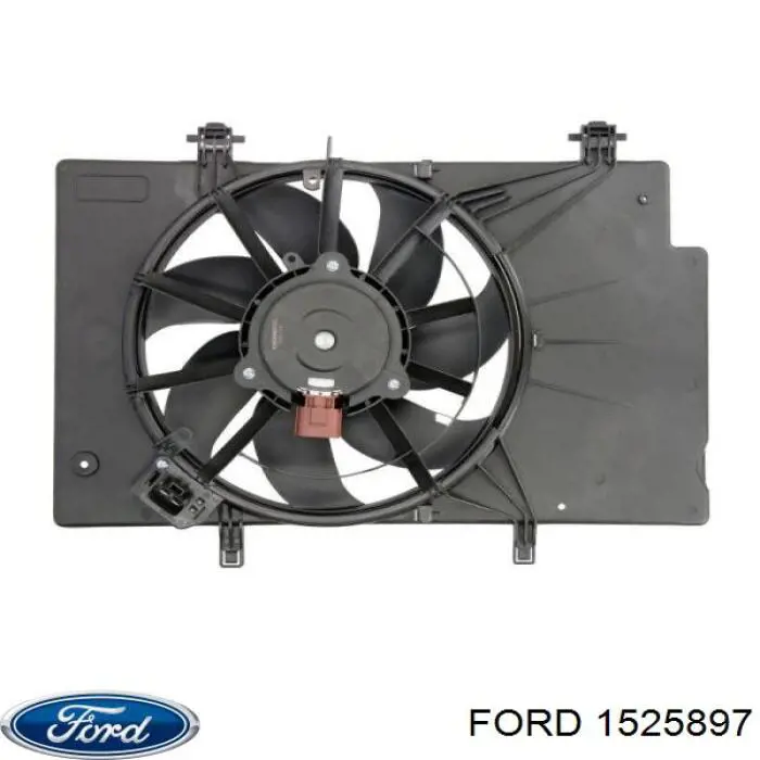 1525897 Ford Диффузор радиатора охлаждения в сборе с мотором