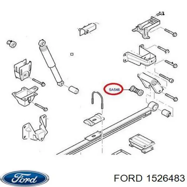Сайлентблок серьги рессоры 1526483 Ford