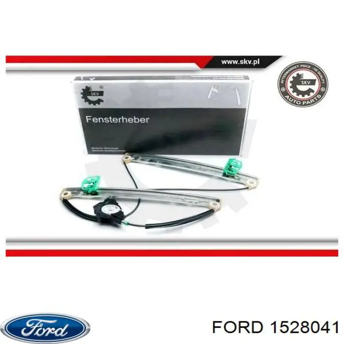 1528041 Ford mecanismo de acionamento de vidro da porta dianteira direita