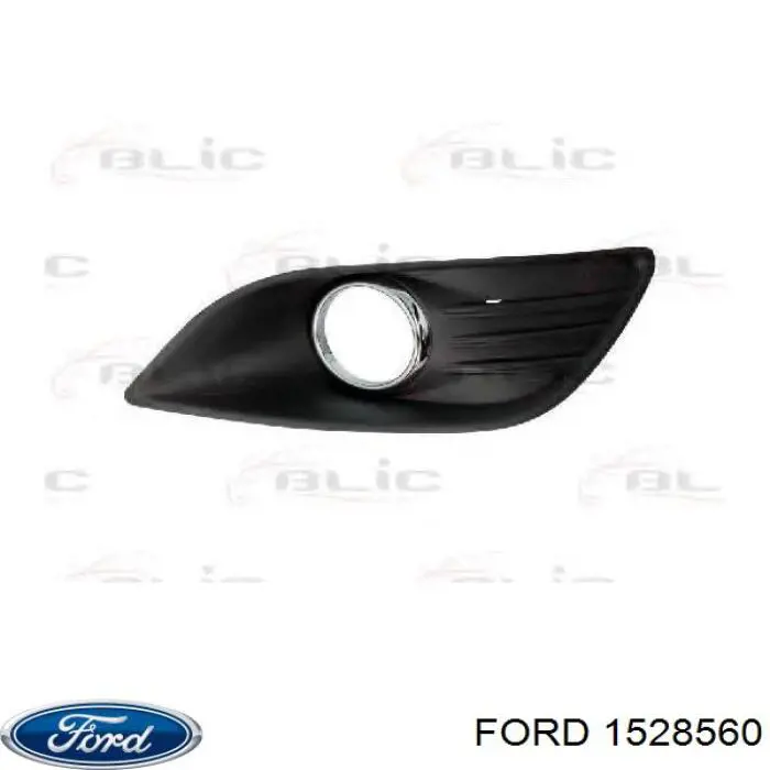 1528560 Ford заглушка (решетка противотуманных фар бампера переднего правая)