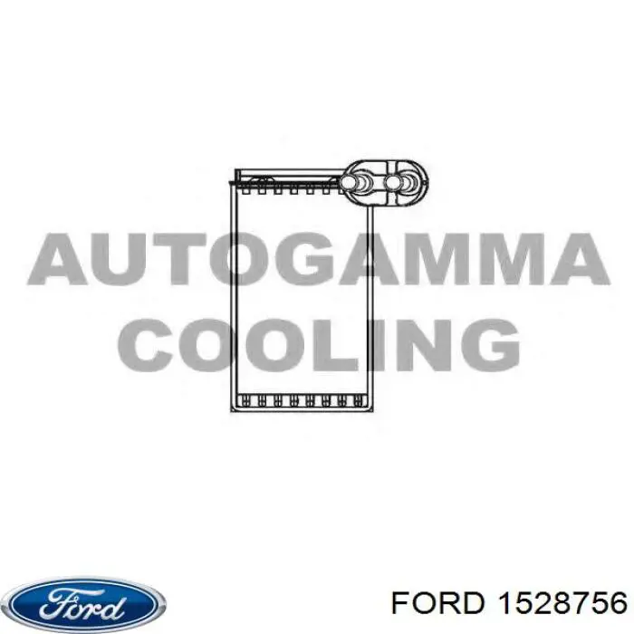 1528756 Ford радиатор печки