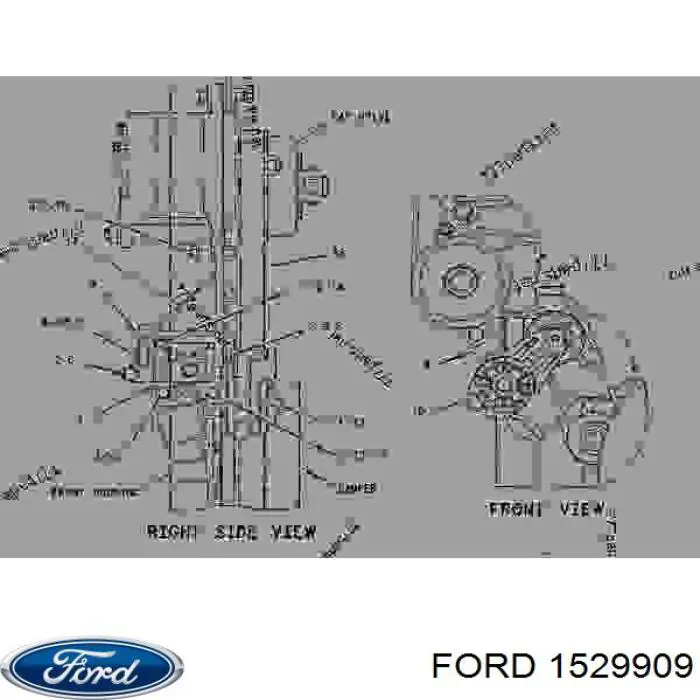 Painel de salão dianteira do "painel de instrumentos" para Ford Transit (V347/8)