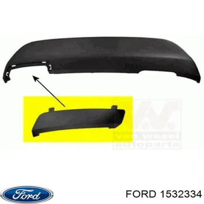 Купить 1532334 Ford Фартук заднего бампера