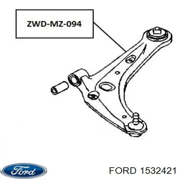 Правый рычаг передней нижней подвески Ford 1532421 цена, от 26.68 USD