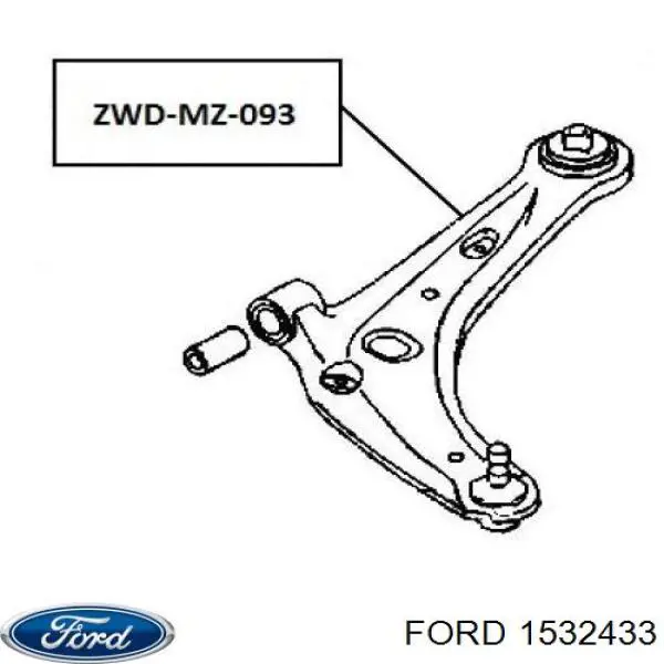 Левый рычаг передней нижней подвески Ford 1532433 цена, от 38.84 USD