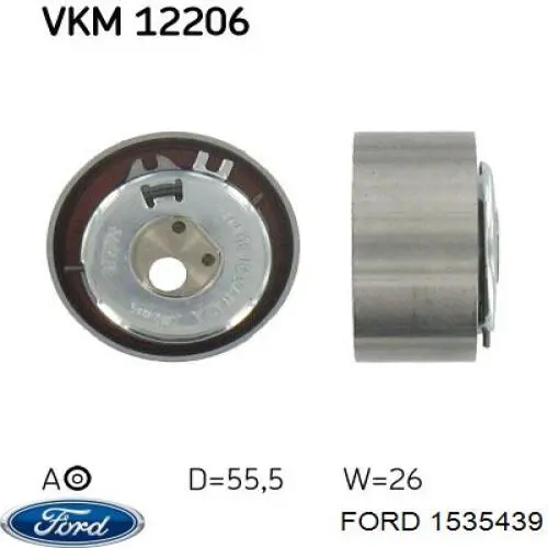 Ролик ГРМ 1535439 Ford