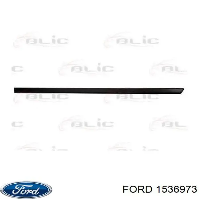 1498592 Ford moldura da porta dianteira direita