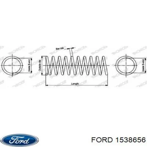 1538656 Ford mola traseira