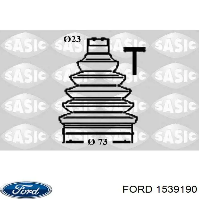 Пыльники ШРУСов передней полуоси, комплект Ford 1539190 цена, от 32.17 USD