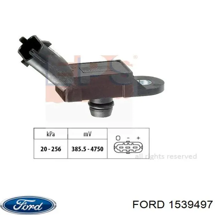 1539497 Ford датчик давления во впускном коллекторе, map